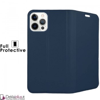 Dux Ducis dirbtinės odos viršelis - mėlynas (telefonui Apple Iphone 13 Pro Max)